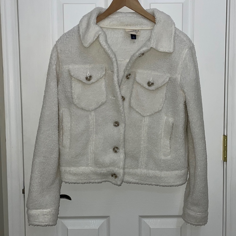 White coat. Very cute! Comfortable and warm